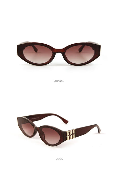Glamour Oval Sunglasses – Unisex UV400 Gradient Lenses
