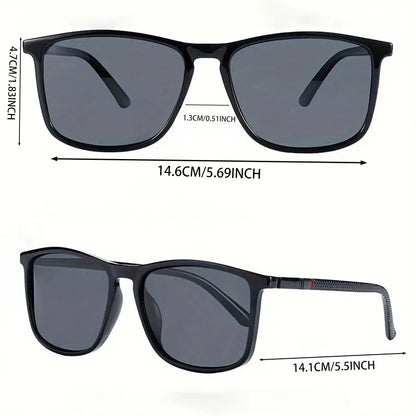 Luxury Square Vintage Sunglasses – Unisex UV400 Polarized