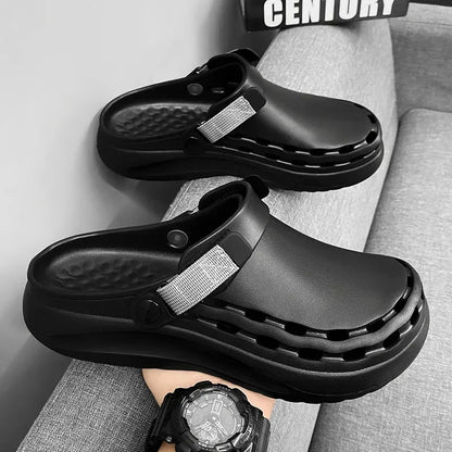 Men's Lightweight EVA Slide Sandals — Casual Beach & Indoor Slippers