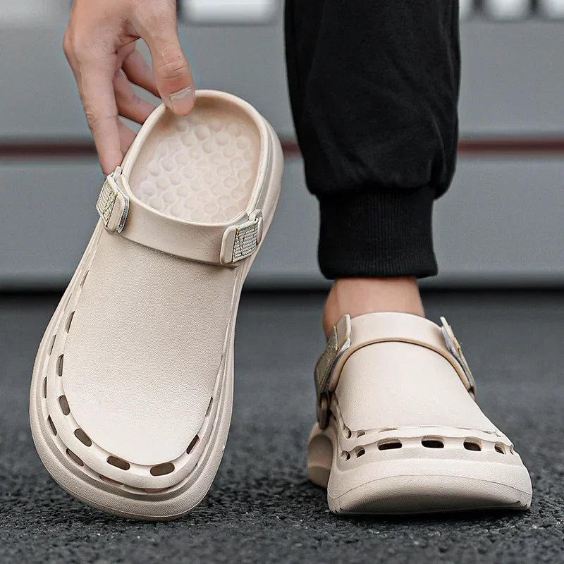 Men's Lightweight EVA Slide Sandals — Casual Beach & Indoor Slippers