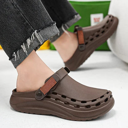 Men's Lightweight EVA Slide Sandals — Casual Beach & Indoor Slippers
