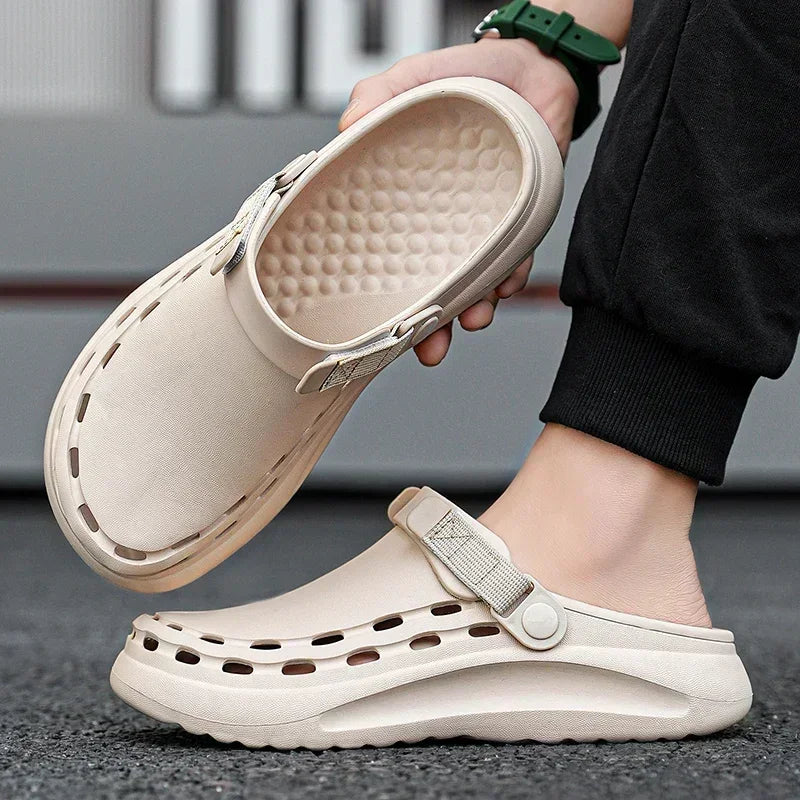 Men's Lightweight EVA Slide Sandals — Casual Beach & Indoor Slippers