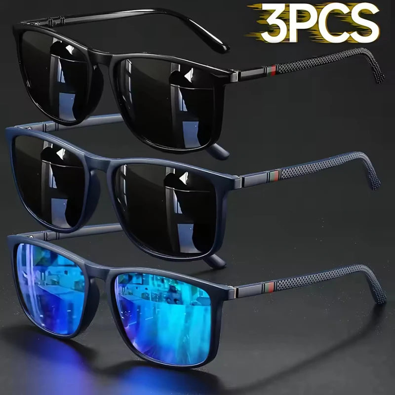 Luxury Square Vintage Sunglasses – Unisex UV400 Polarized