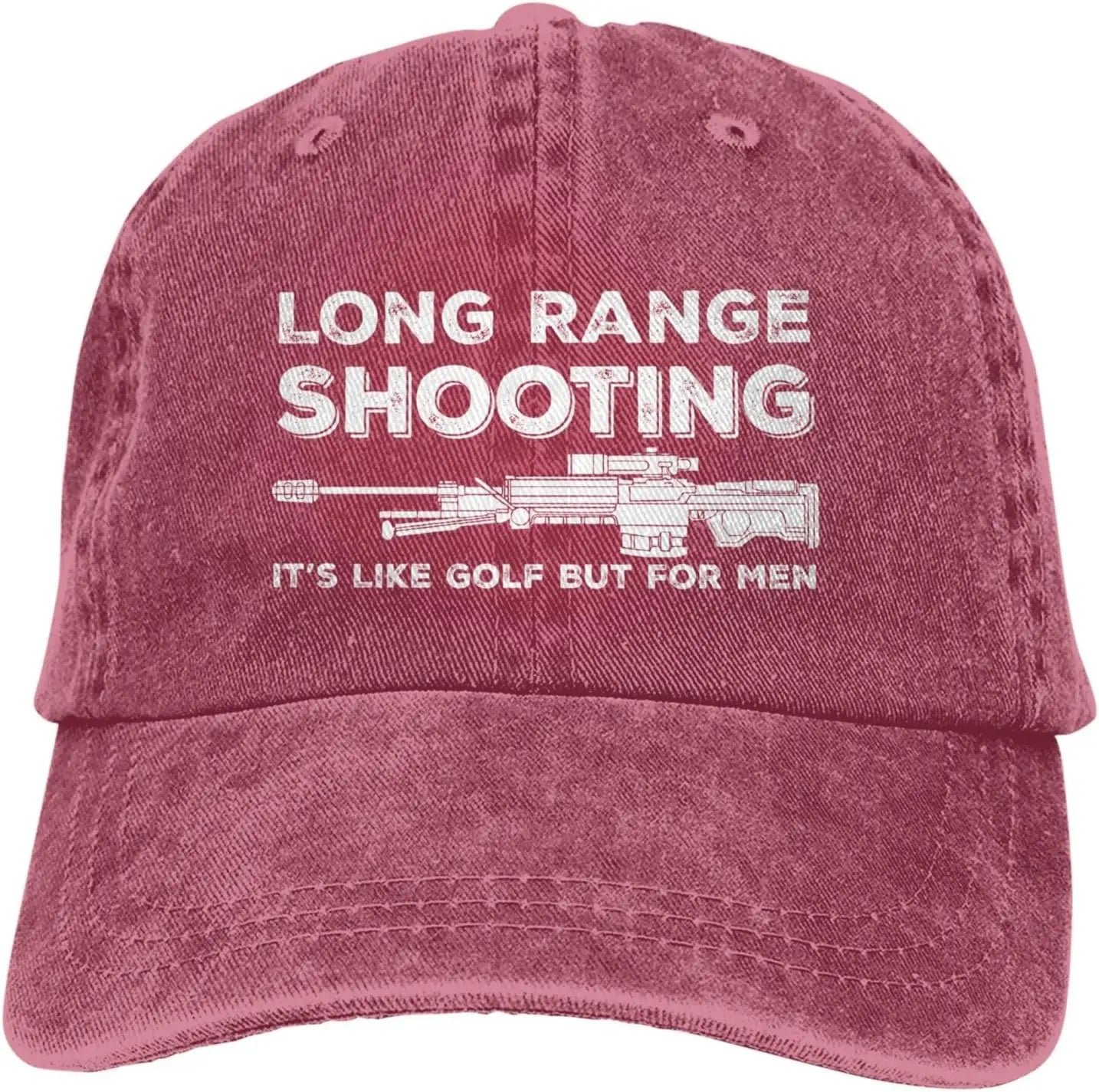 Funny Shooting Slogan Dad Hat — Washed Denim Baseball Cap for Men & Women
