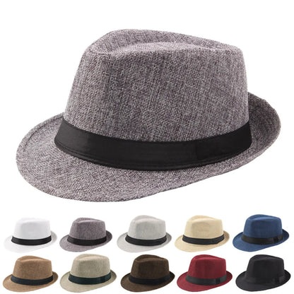 Cycling Caps Summer Men's Hats Fedoras Top Jazz Hat Bucket Bowler Hats Chapeau Fedora Hats Women Black Hat Wedding Caps