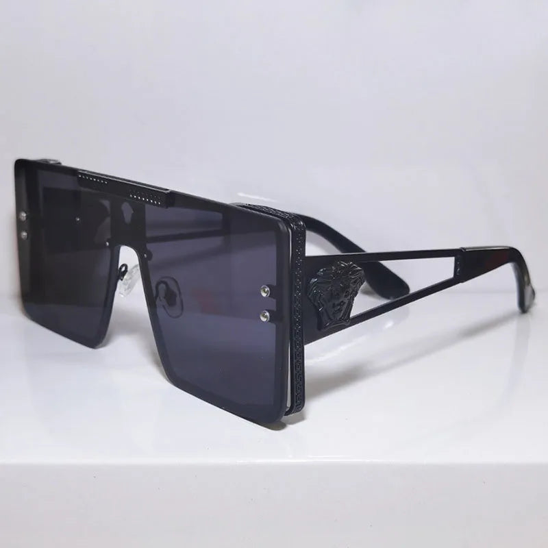 Oversized Metal Frame Sunglasses – Unisex Polarized Street Style