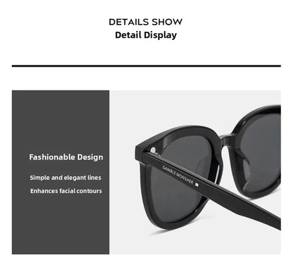 Women's UV Protection Driving Sunglasses — Fashionable Round Frame