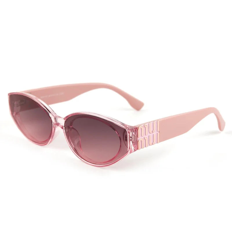 Glamour Oval Sunglasses – Unisex UV400 Gradient Lenses