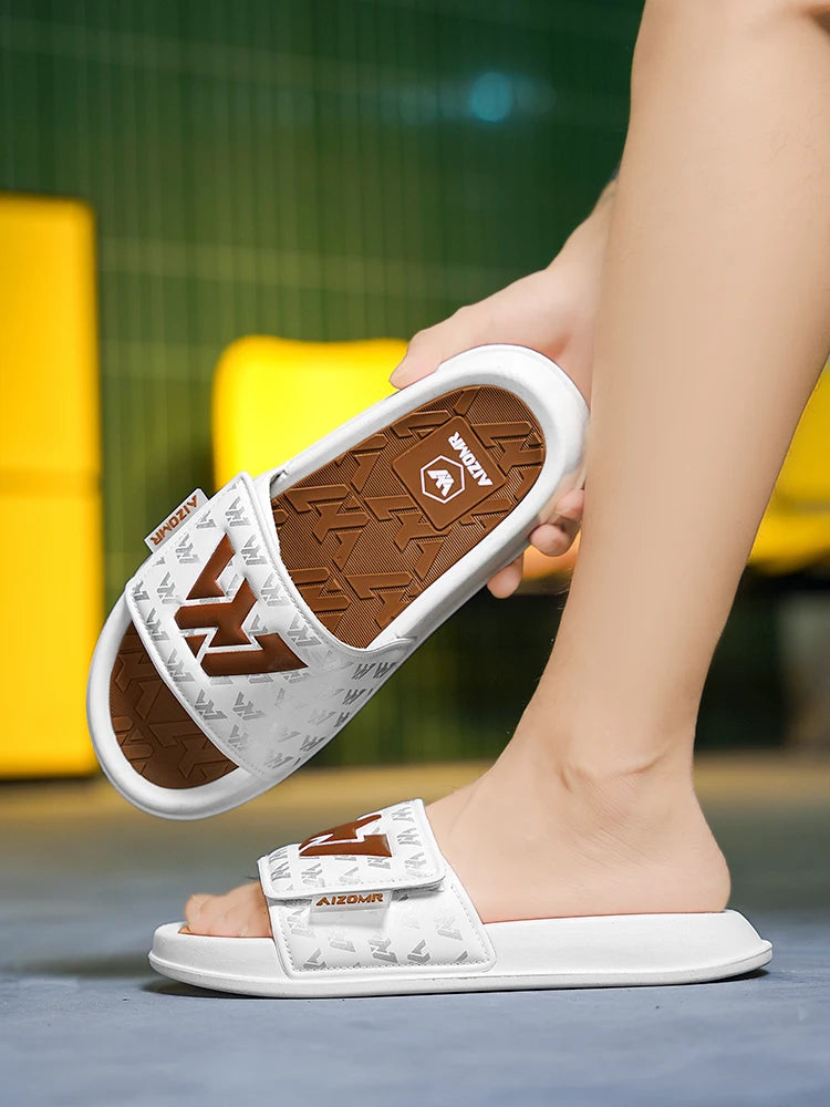 Men's Summer Beach Sandals — Comfortable PVC with High-Grip Rubber Outsole