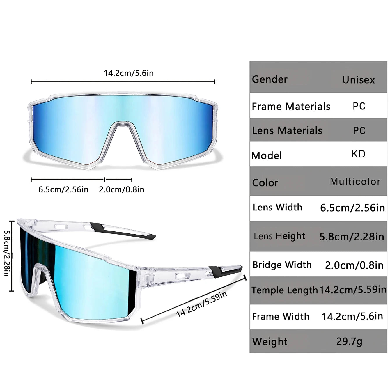 Windproof UV Protection Sunglasses – Unisex Outdoor Sports