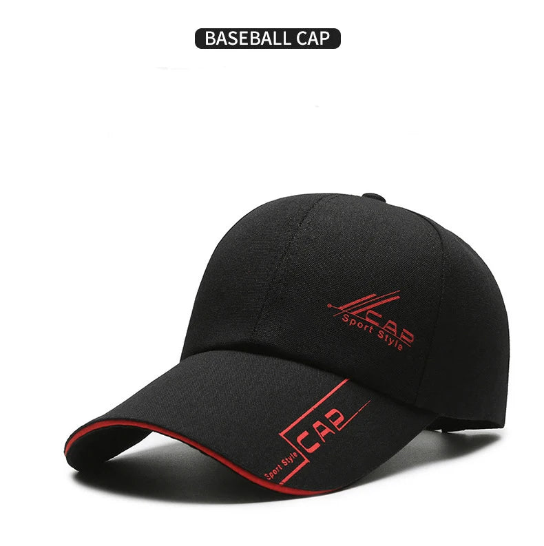 Long Brim Baseball Cap — Outdoor Sun & Fishing Hat for Men & Women