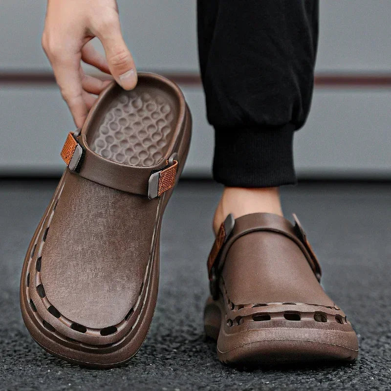 Men's Lightweight EVA Slide Sandals — Casual Beach & Indoor Slippers