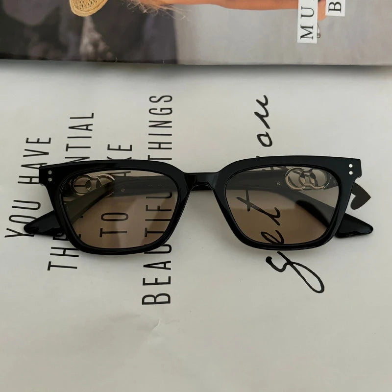 Women's UV Protection Driving Sunglasses — Fashionable Round Frame