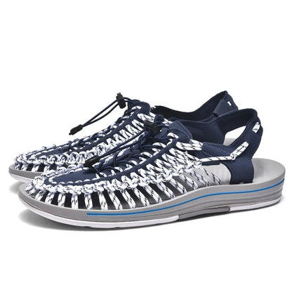 Handwoven Flat Beach Sandals — Breathable Casual Outdoor Sandals for Men & Women