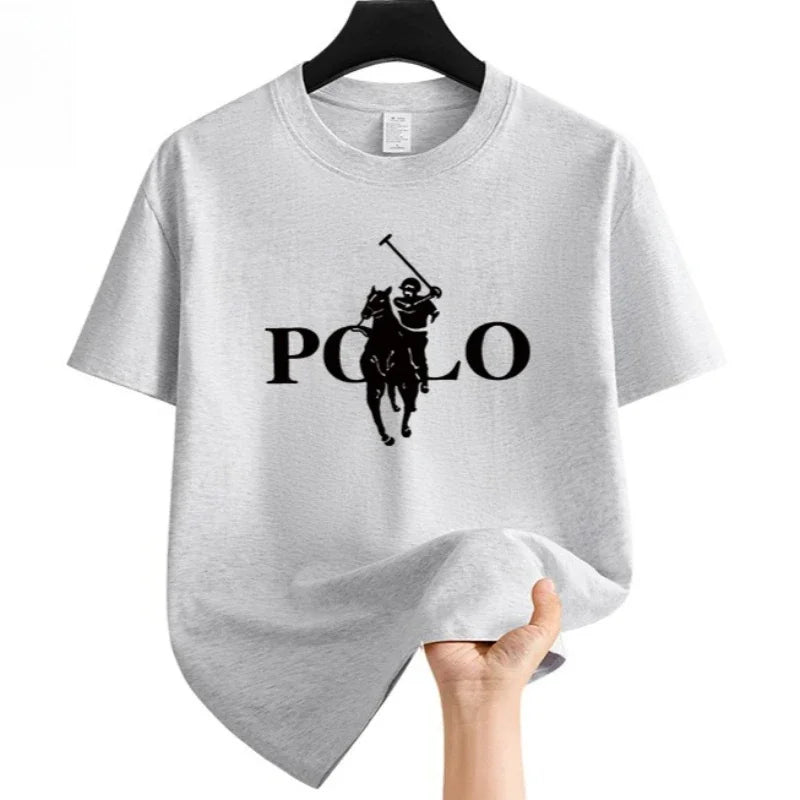 Men's Casual Print T-Shirt — Breathable Short Sleeve Round Neck Top