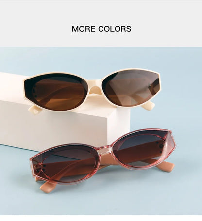 Glamour Oval Sunglasses – Unisex UV400 Gradient Lenses