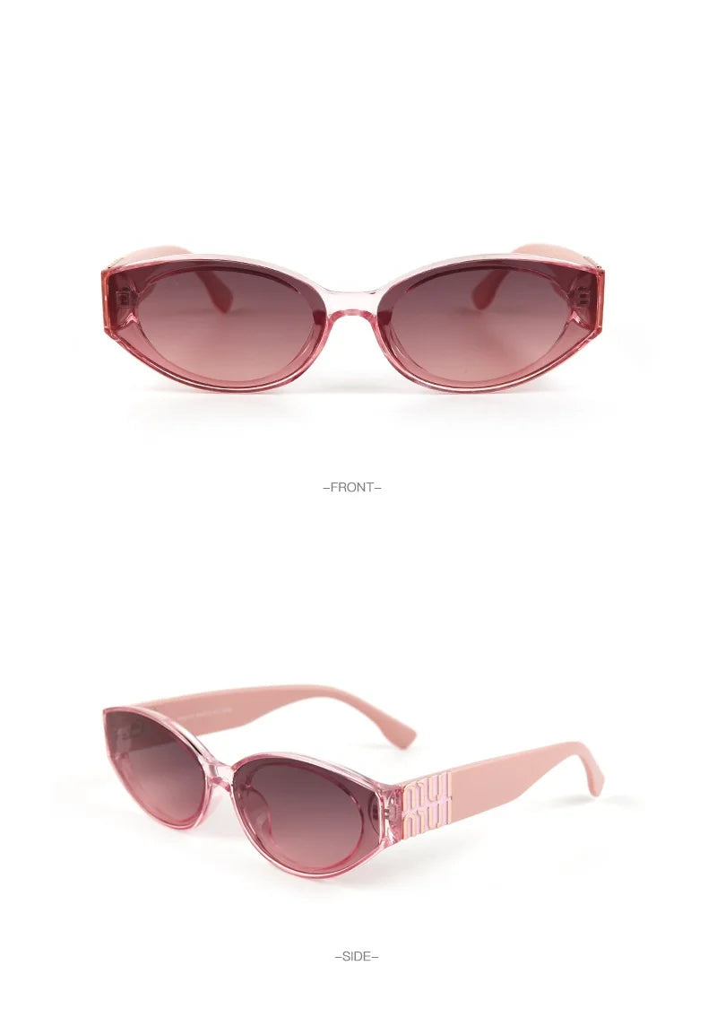 Glamour Oval Sunglasses – Unisex UV400 Gradient Lenses
