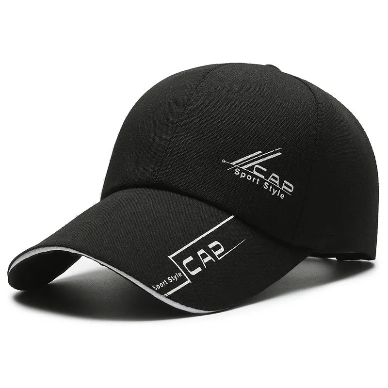 Long Brim Baseball Cap — Outdoor Sun & Fishing Hat for Men & Women