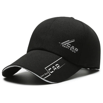 Long Brim Baseball Cap — Outdoor Sun & Fishing Hat for Men & Women