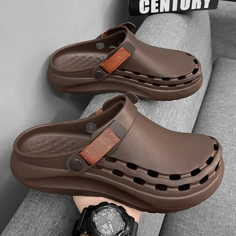 Men's Lightweight EVA Slide Sandals — Casual Beach & Indoor Slippers