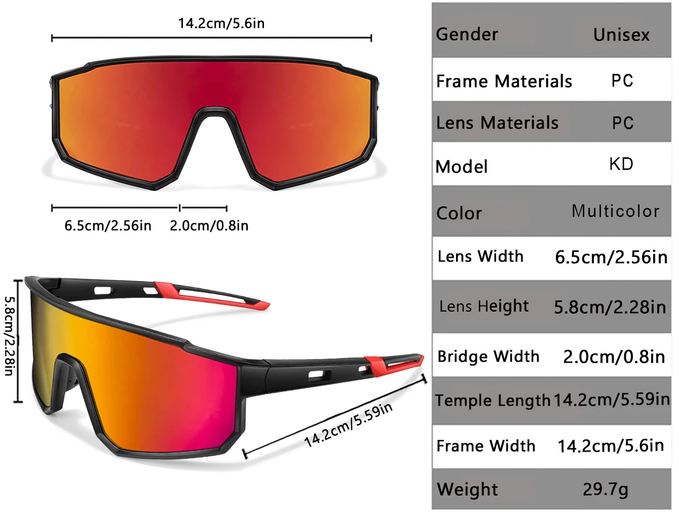 Windproof UV Protection Sunglasses – Unisex Outdoor Sports