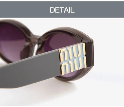 Glamour Oval Sunglasses – Unisex UV400 Gradient Lenses