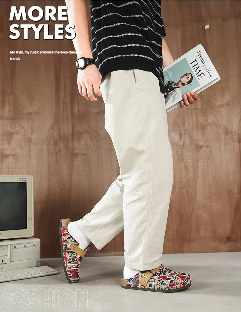 Men's Summer Sandals Casual Shoes Men Comfortable Driving Lazy Shoes Breathable Walking Shoes Non Slip Lightweight Sneakers