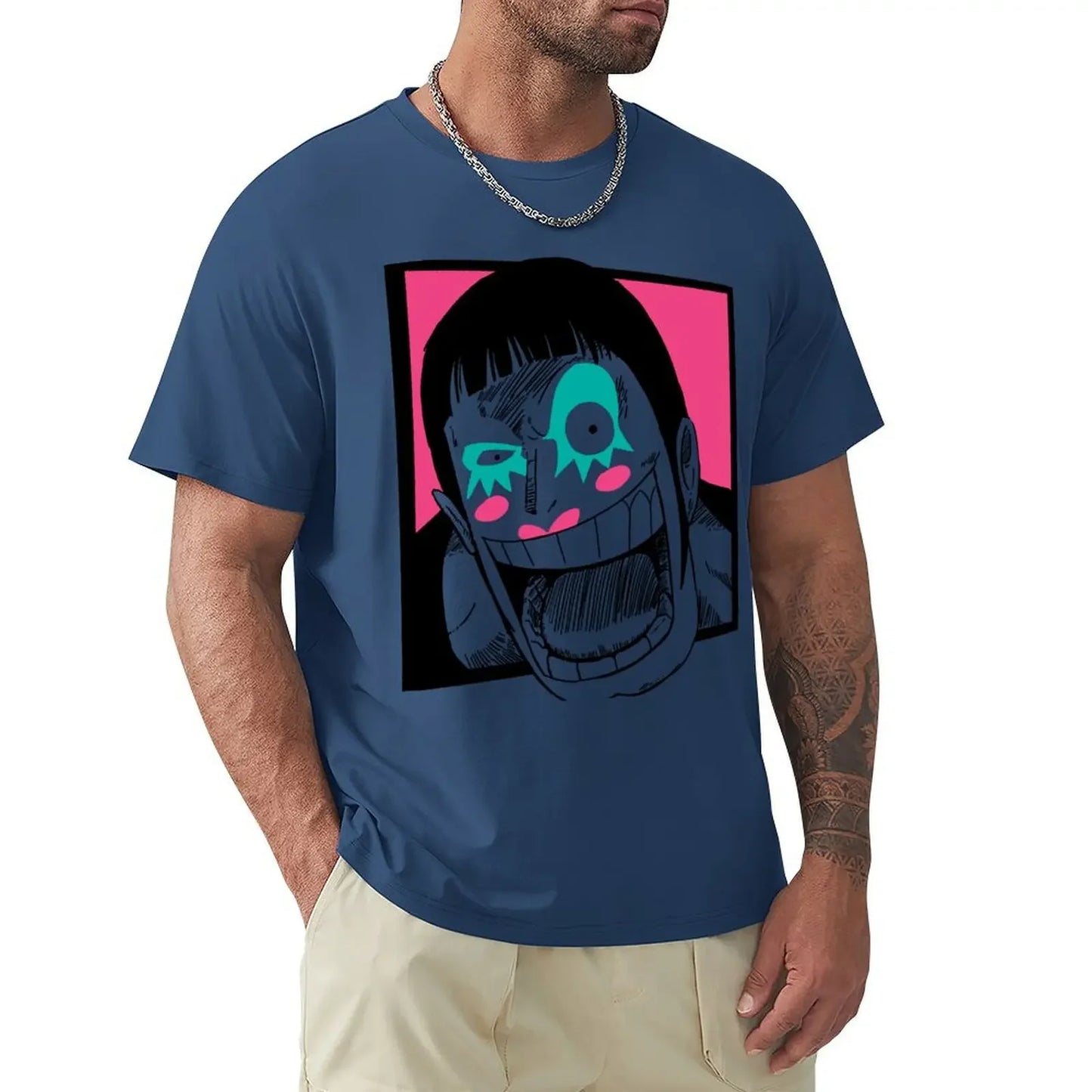 One Piece Bon Clay / Mr.2 Bon Kurei Vintage Graphic T-Shirt — Men's Cotton Anime Tee