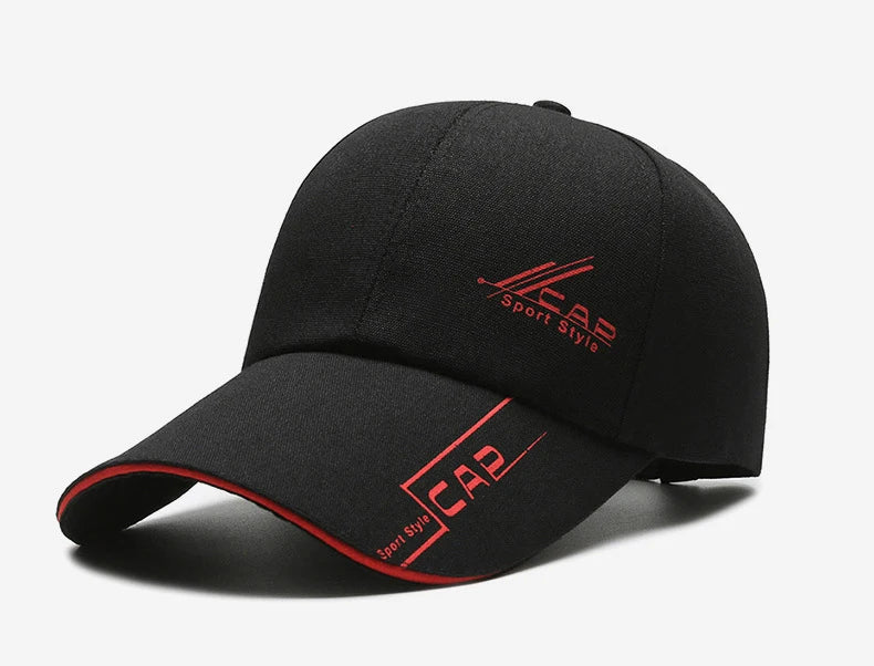 Long Brim Baseball Cap — Outdoor Sun & Fishing Hat for Men & Women