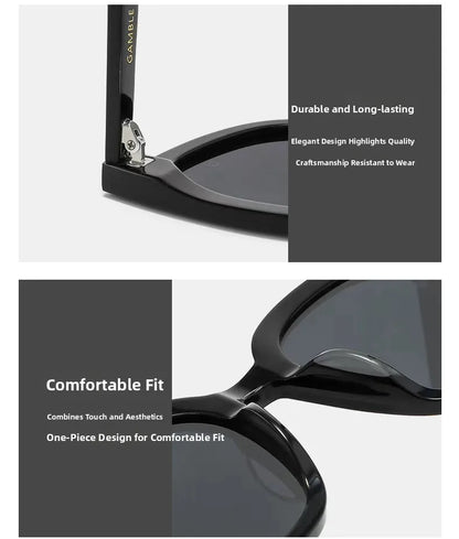 Women's UV Protection Driving Sunglasses — Fashionable Round Frame