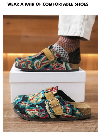 Men's Summer Sandals Casual Shoes Men Comfortable Driving Lazy Shoes Breathable Walking Shoes Non Slip Lightweight Sneakers