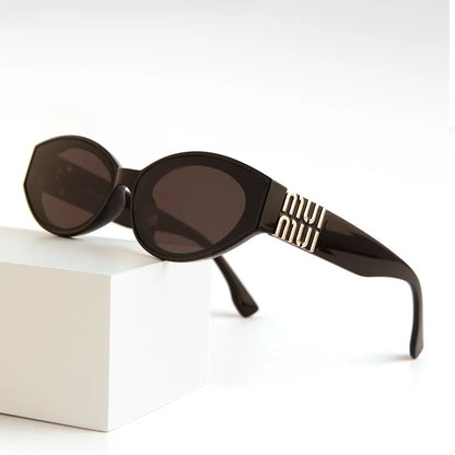 Glamour Oval Sunglasses – Unisex UV400 Gradient Lenses
