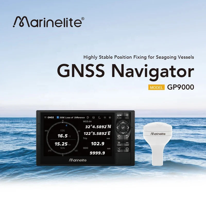 GN9000 Marine GNSS Navigator – GPS/Glonass/Galileo/Beidou Chart Plotter