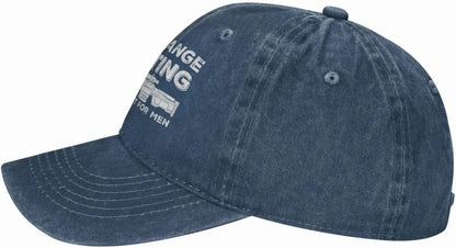 Funny Shooting Slogan Dad Hat — Washed Denim Baseball Cap for Men & Women
