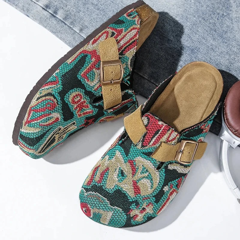 Men's Summer Sandals Casual Shoes Men Comfortable Driving Lazy Shoes Breathable Walking Shoes Non Slip Lightweight Sneakers