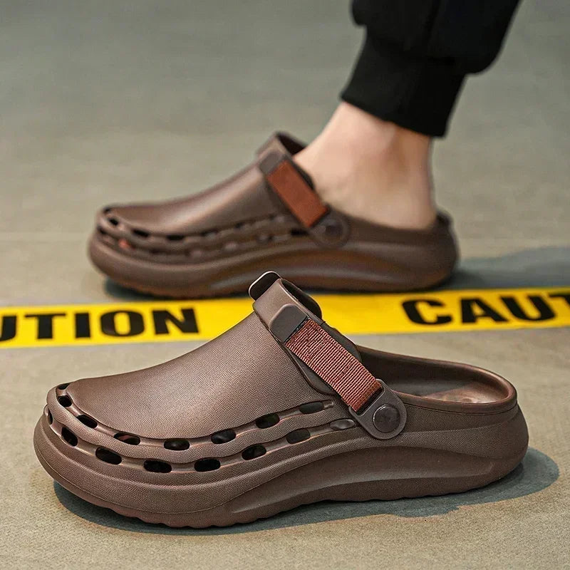 Men's Lightweight EVA Slide Sandals — Casual Beach & Indoor Slippers