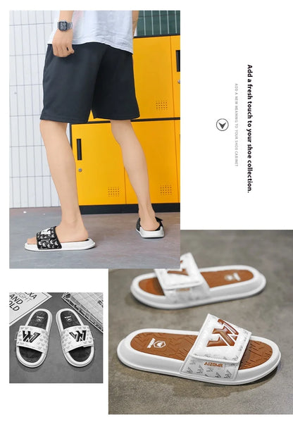 Men's Summer Beach Sandals — Comfortable PVC with High-Grip Rubber Outsole