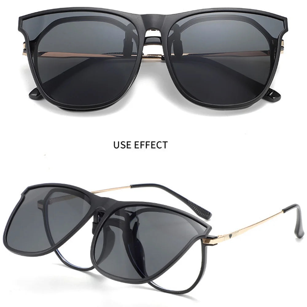Polarized Clip-On Sunglasses – UV400 Anti-Glare Mirror Lenses