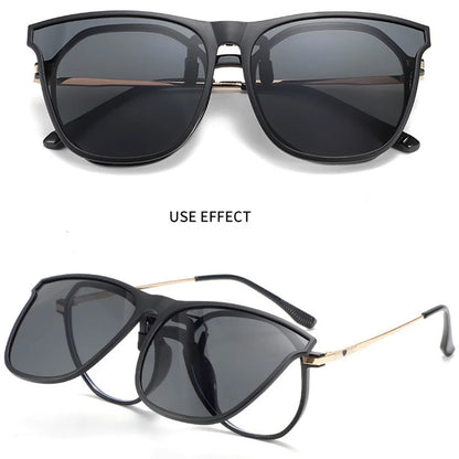 Polarized Clip-On Sunglasses – UV400 Anti-Glare Mirror Lenses
