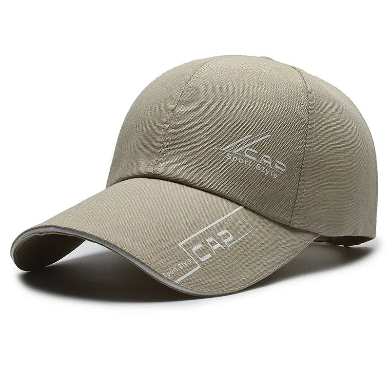 Long Brim Baseball Cap — Outdoor Sun & Fishing Hat for Men & Women