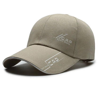 Long Brim Baseball Cap — Outdoor Sun & Fishing Hat for Men & Women