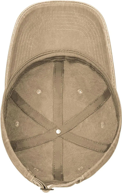 Funny Shooting Slogan Dad Hat — Washed Denim Baseball Cap for Men & Women