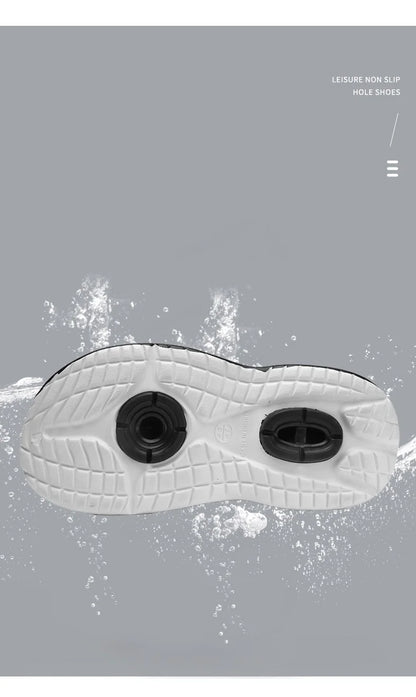 Men's Summer Outdoor Sports Toe-Toe Slippers, Thick-Soled Sandals for Wading in the Water and Beach