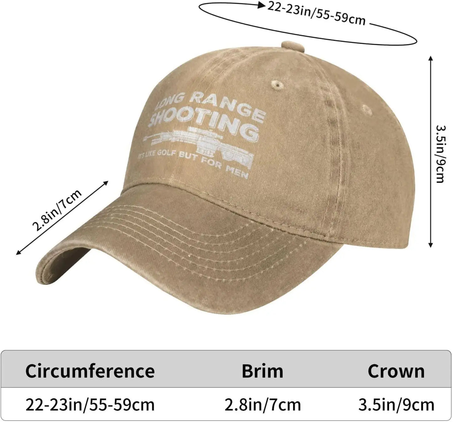Funny Shooting Slogan Dad Hat — Washed Denim Baseball Cap for Men & Women