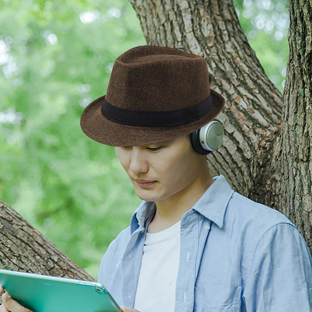 Cycling Caps Summer Men's Hats Fedoras Top Jazz Hat Bucket Bowler Hats Chapeau Fedora Hats Women Black Hat Wedding Caps