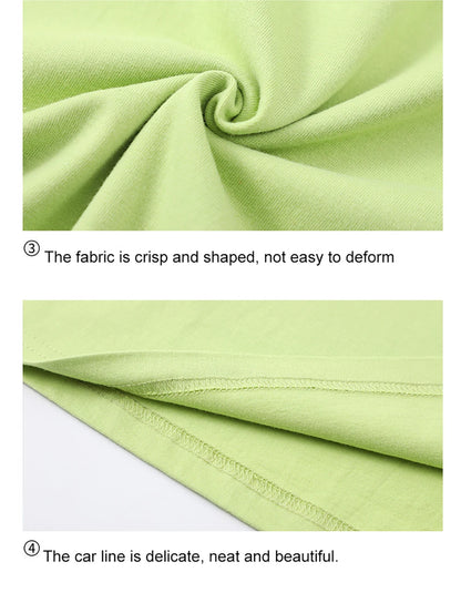 Men's 100% Cotton Solid Colour T-Shirt — Breathable Casual Beach Tee