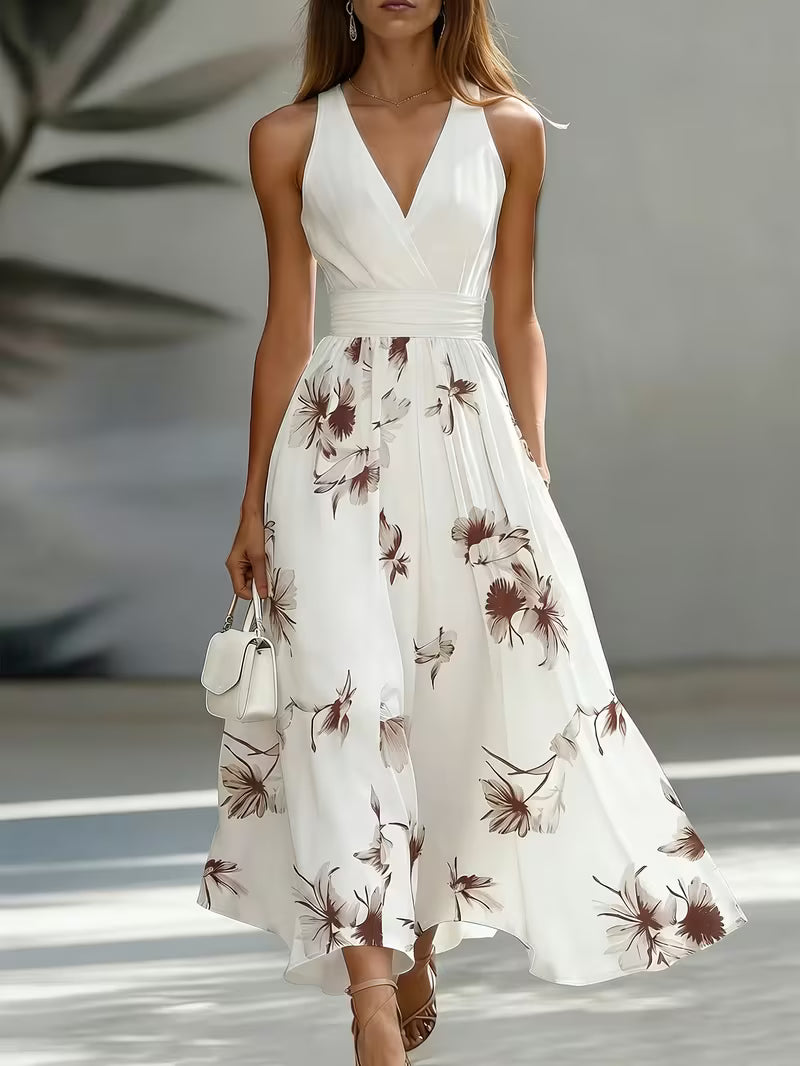 Robe Cache-Cœur Nouée Été Chic