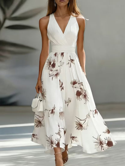 Robe Cache-Cœur Nouée Été Chic