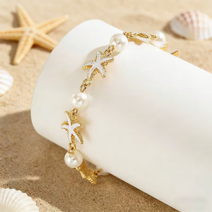 Cheville Océan Étoile de Mer – Accessoire Bohème pour l'Été