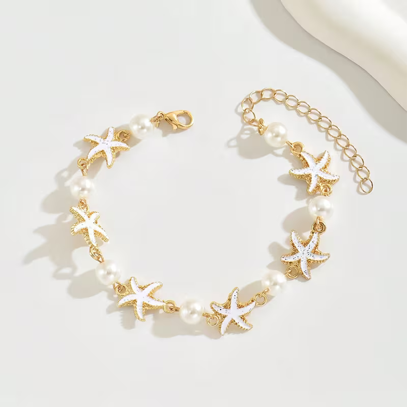 Cheville Océan Étoile de Mer – Accessoire Bohème pour l'Été